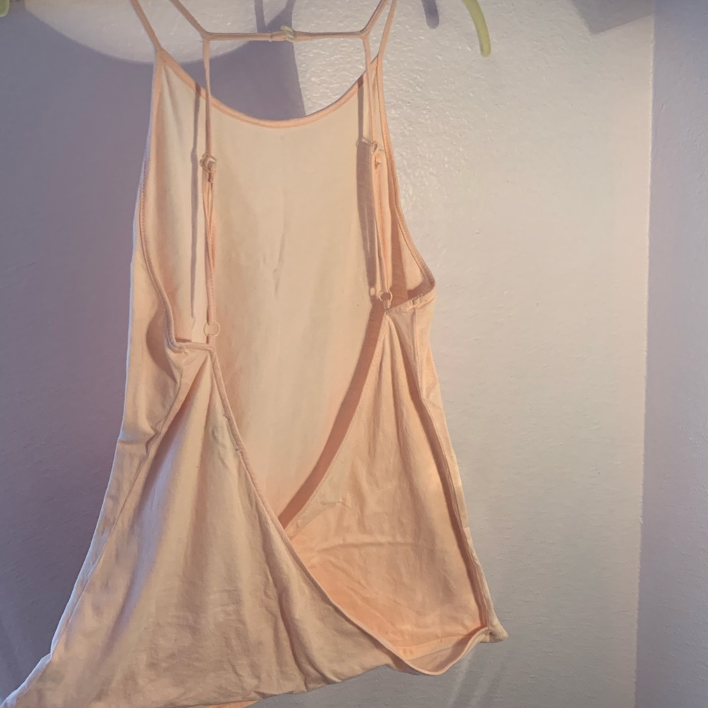 TOBI open back pink tank top